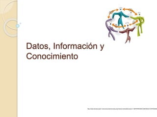 Datos, Información y
Conocimiento
http://www.tendencias21.net/conocimiento/index.php?action=article&numero=11&PHPSESSID=d56792421d197f325529
 
