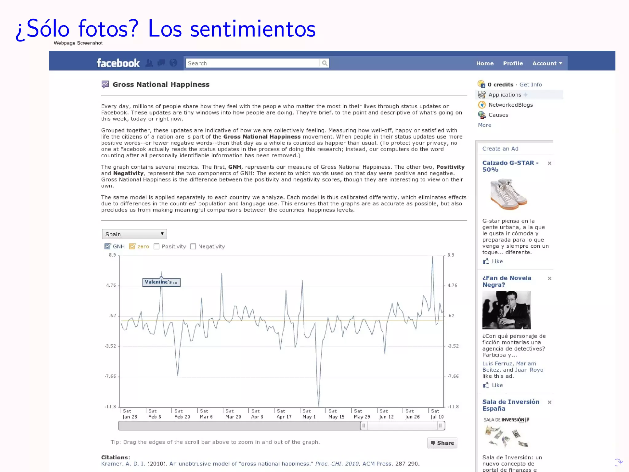 ¿S´lo fotos? Los sentimientos
  o
 