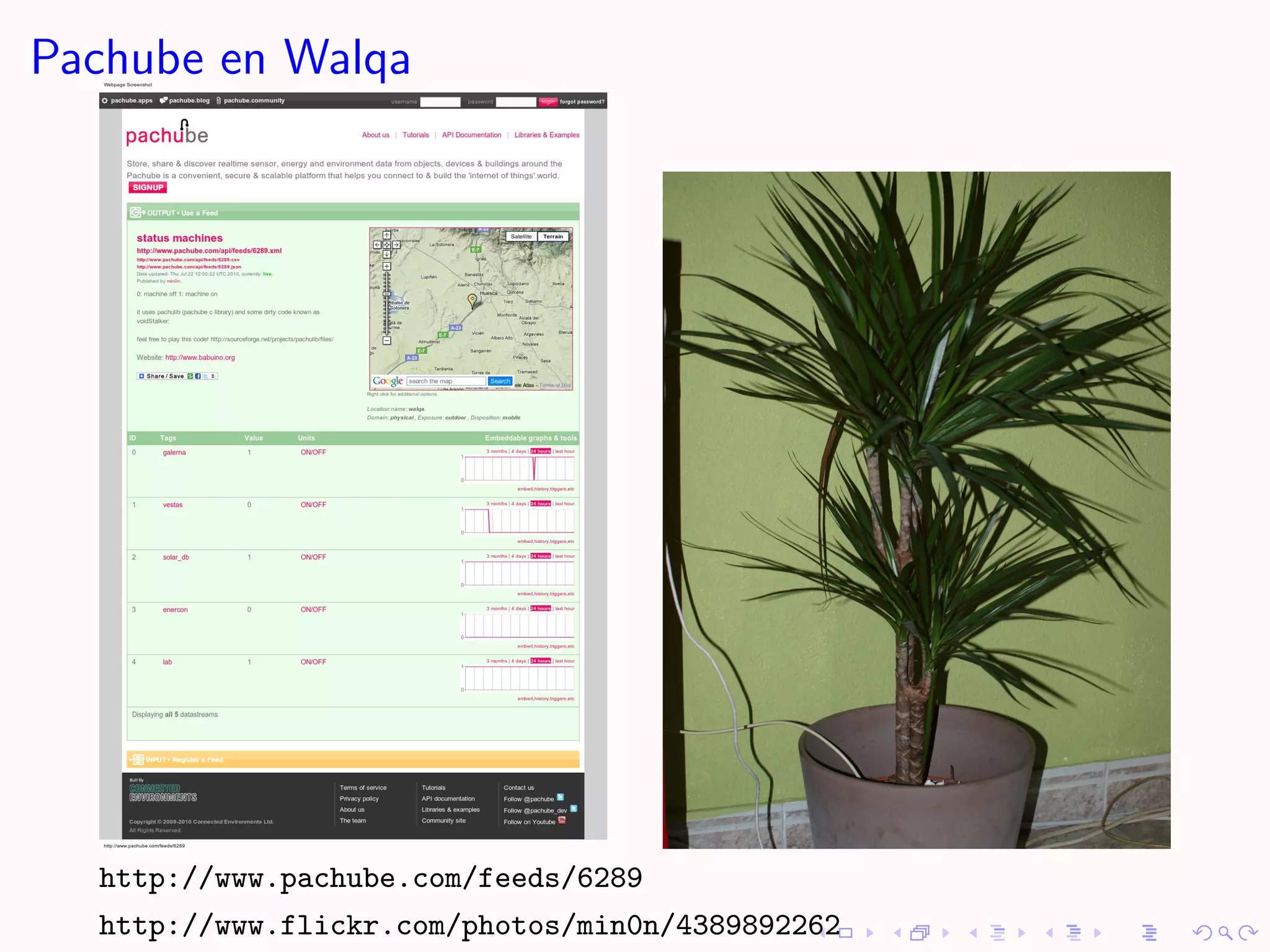 Pachube en Walqa




  http://www.pachube.com/feeds/6289
  http://www.flickr.com/photos/min0n/4389892262
 