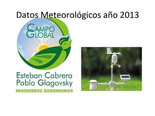 Datos Meteorológicos año 2013

 