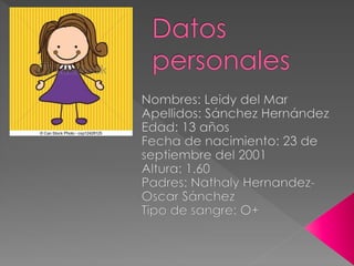 Datos personales leidy