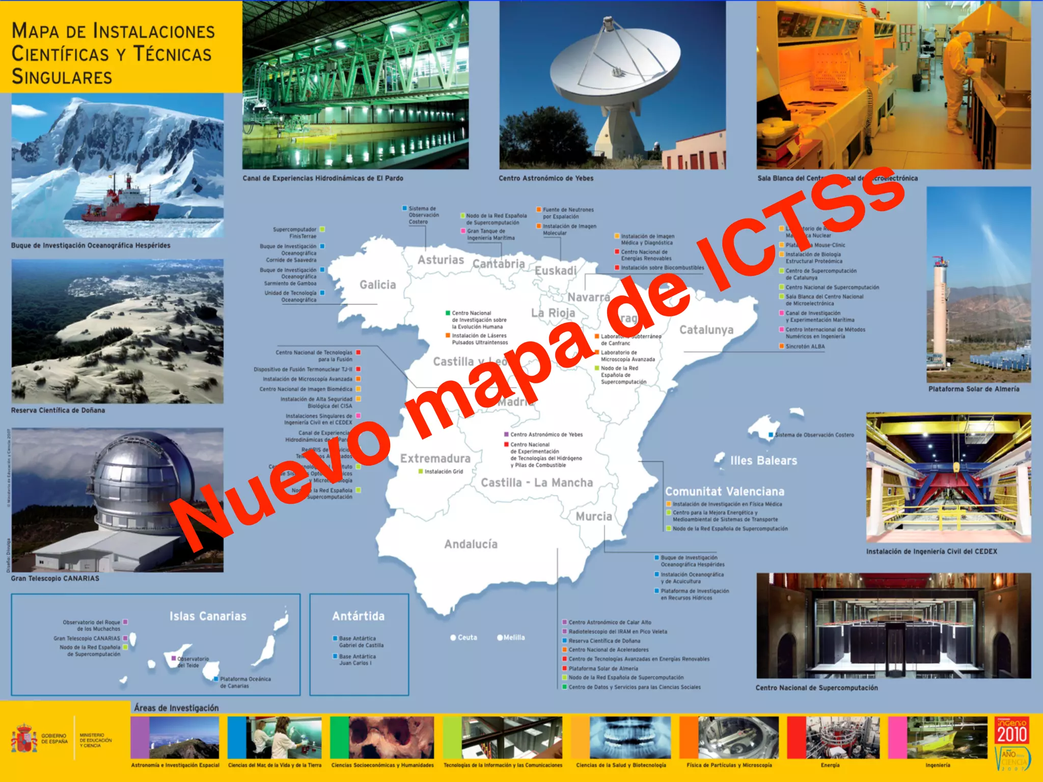 Víctor Castelo Gutiérrez e-Infraestructuras y datos Workshop ASPERA
Nuevo mapa de ICTSs
 