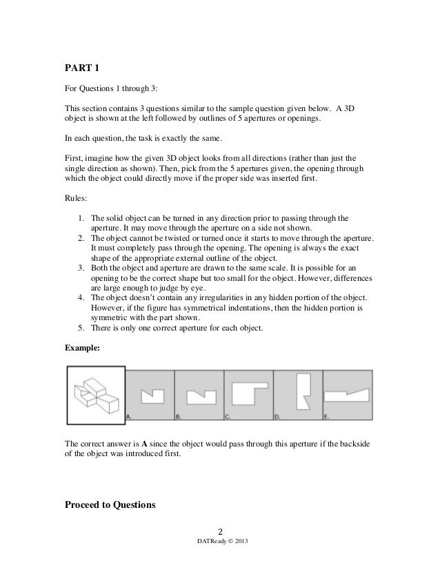 DAT Ready Canadian DAT PAT Questions
