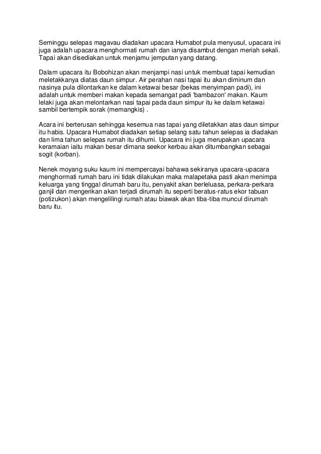 Adat Resam Kaum Kadazan Dusun