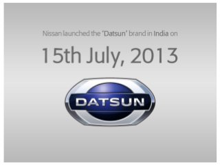 Datsun GO - Fast Facts