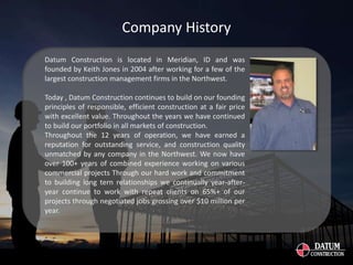 Datum Construction - Commercial General Contractor Boise, ID - Our ...