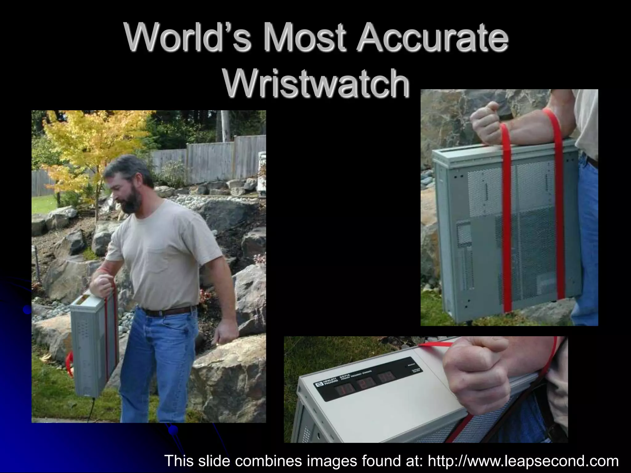 Gravitational redshift of an atomic clockC.O. Alley, et al. (1975)Gravitational redshift	52.8 nsTime dilation		  5.7 ns  Net effect		 47.1 ns	