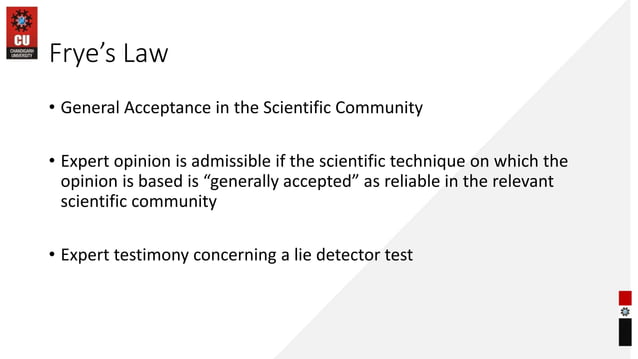 Daubert and Frye Law.pptx