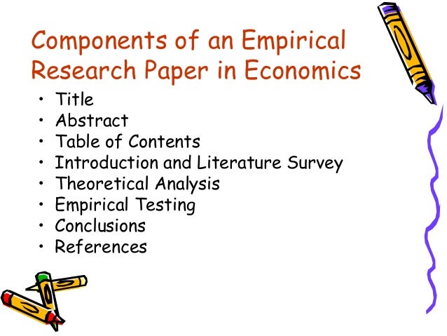an empirical research paper