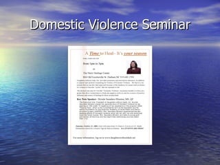 Domestic Violence Seminar
 