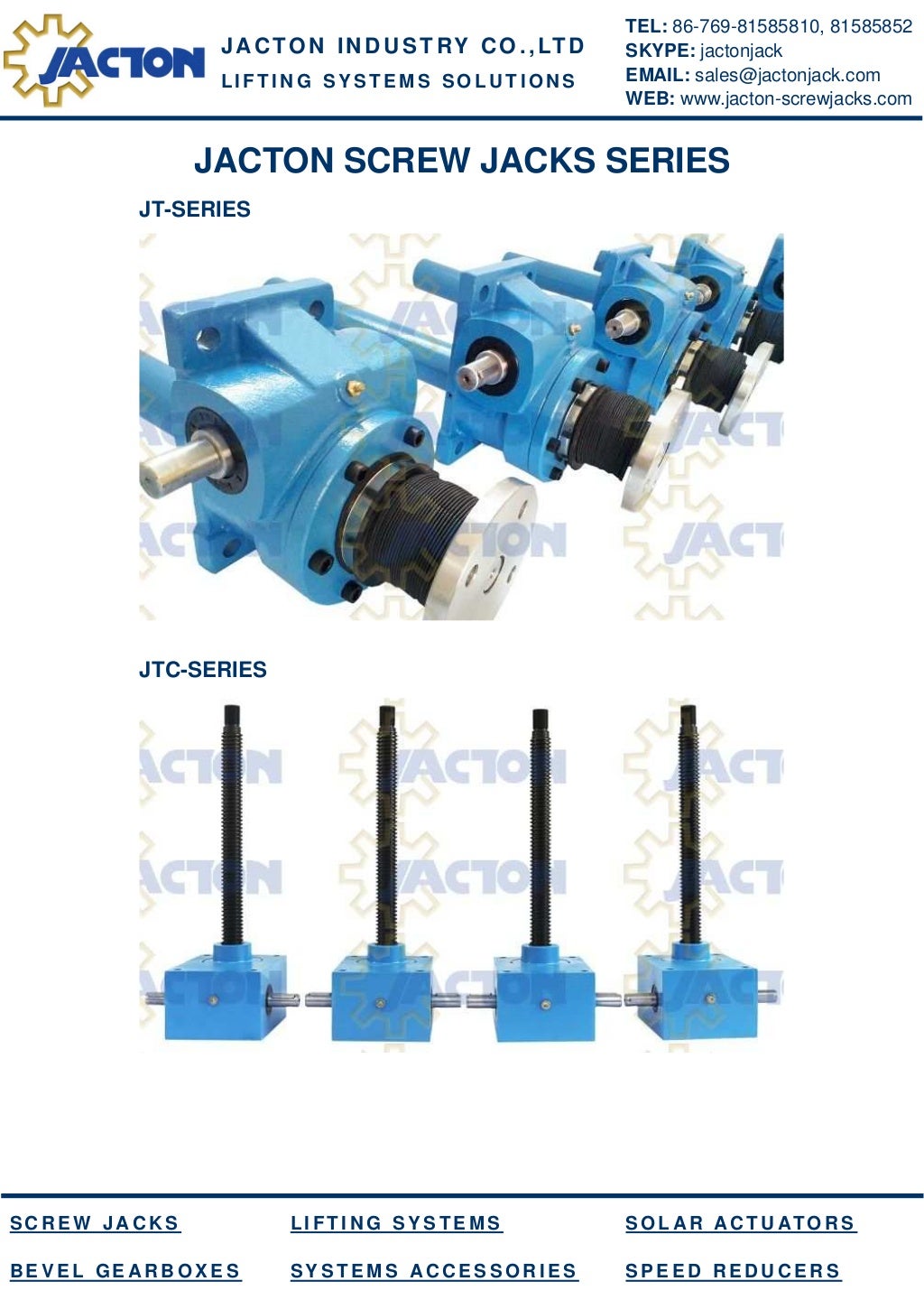 Daul electric screw jack gear actuators open and close dam and