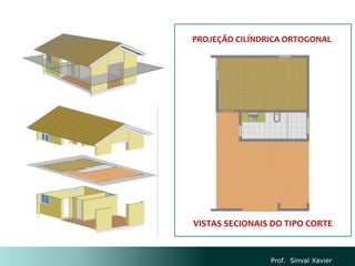 Prof. Sinval Xavier
PROJEÇÃO CILÍNDRICA ORTOGONAL
VISTAS SECIONAIS DO TIPO CORTE
 