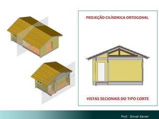 Prof. Sinval Xavier
PROJEÇÃO CILÍNDRICA ORTOGONAL
VISTAS SECIONAIS DO TIPO CORTE
 