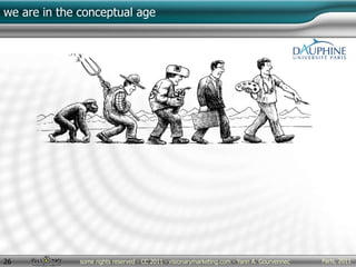 Paris, 2011some rights reserved - CC 2011 - visionarymarketing.com - Yann A. Gourvennec26
we are in the conceptual age
 