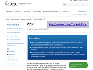 http://www.oclc.org/fr-CA/viaf.html
@cottinstef, juin 2015 41
 