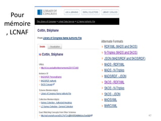 Pour
mémoire
, LCNAF
@cottinstef, juin 2015 47
 