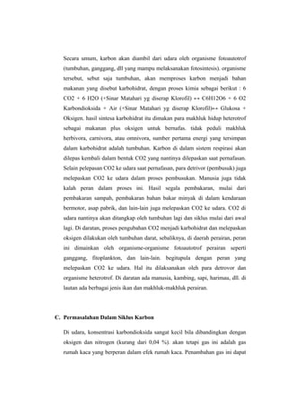 Daur biogeokimia daur carbon | DOC