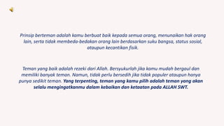Seni berteman dalam islam | PPTX