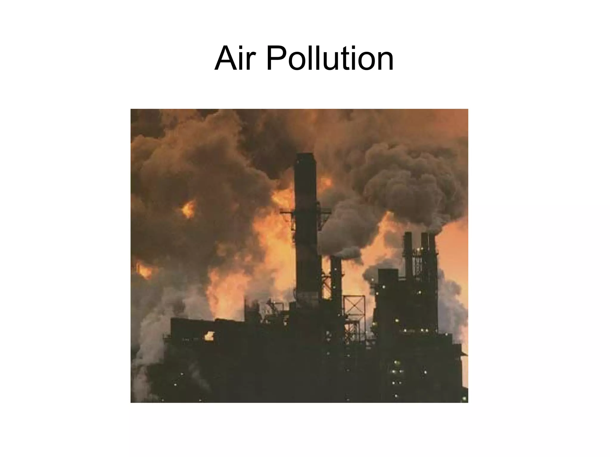 Air Pollution
 