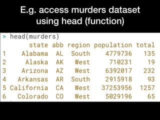 Data science : R Basics Harvard University | PPT