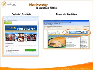 Dedicated Email Ads Banners in Newsletters Is Valuable Media Inbox Inventory 