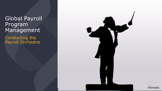 Global Payroll
Program
Management
Conducting the
Payroll Orchestra
 