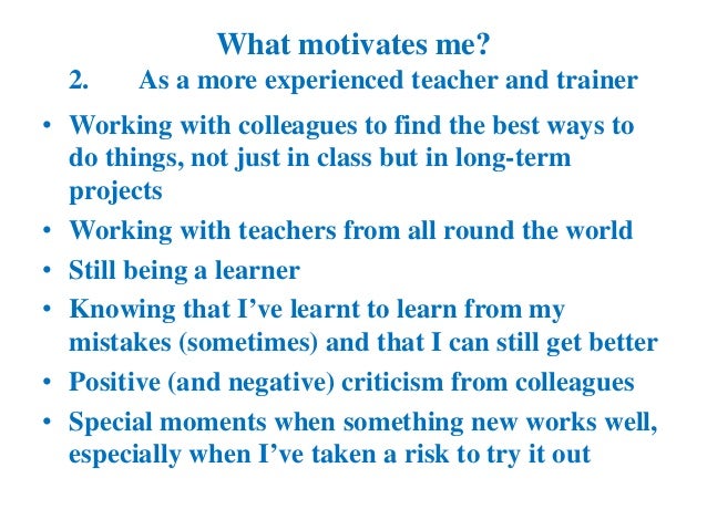 what motivates me at work