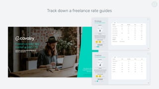 Track down a freelance rate guides
 