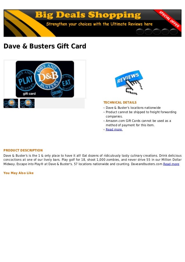Dave and busters card balance