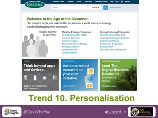 Trend 10. Personalisation
@DaveChaffey

#b2bconf

41

 