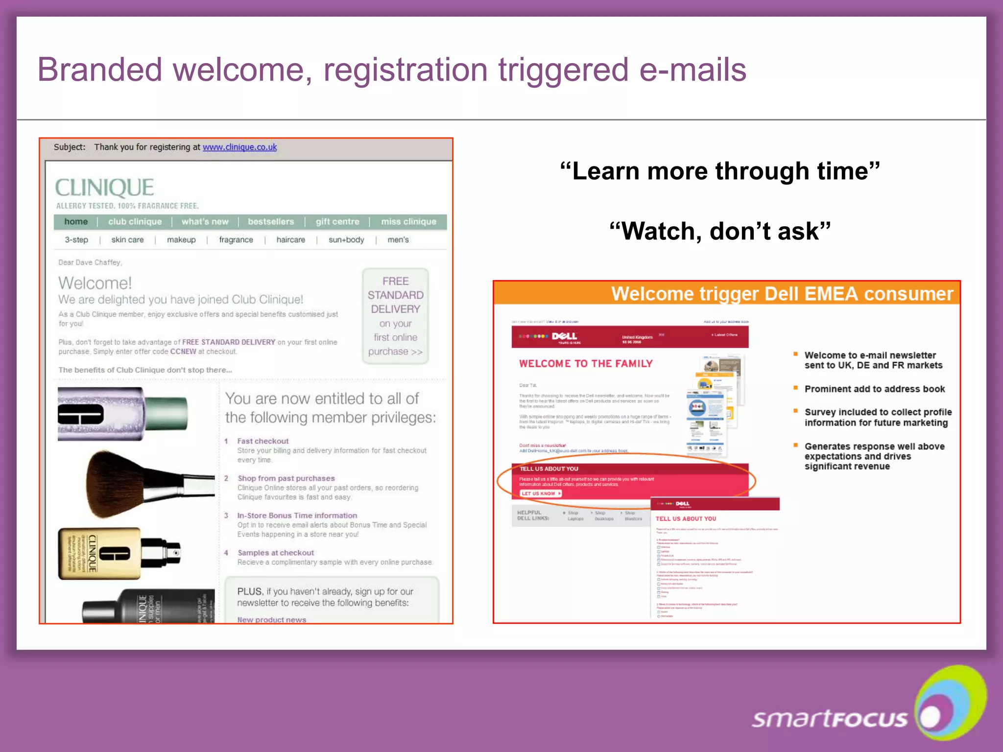 15Q. How are using event-triggered emailsto support the customer lifecycle?Source: