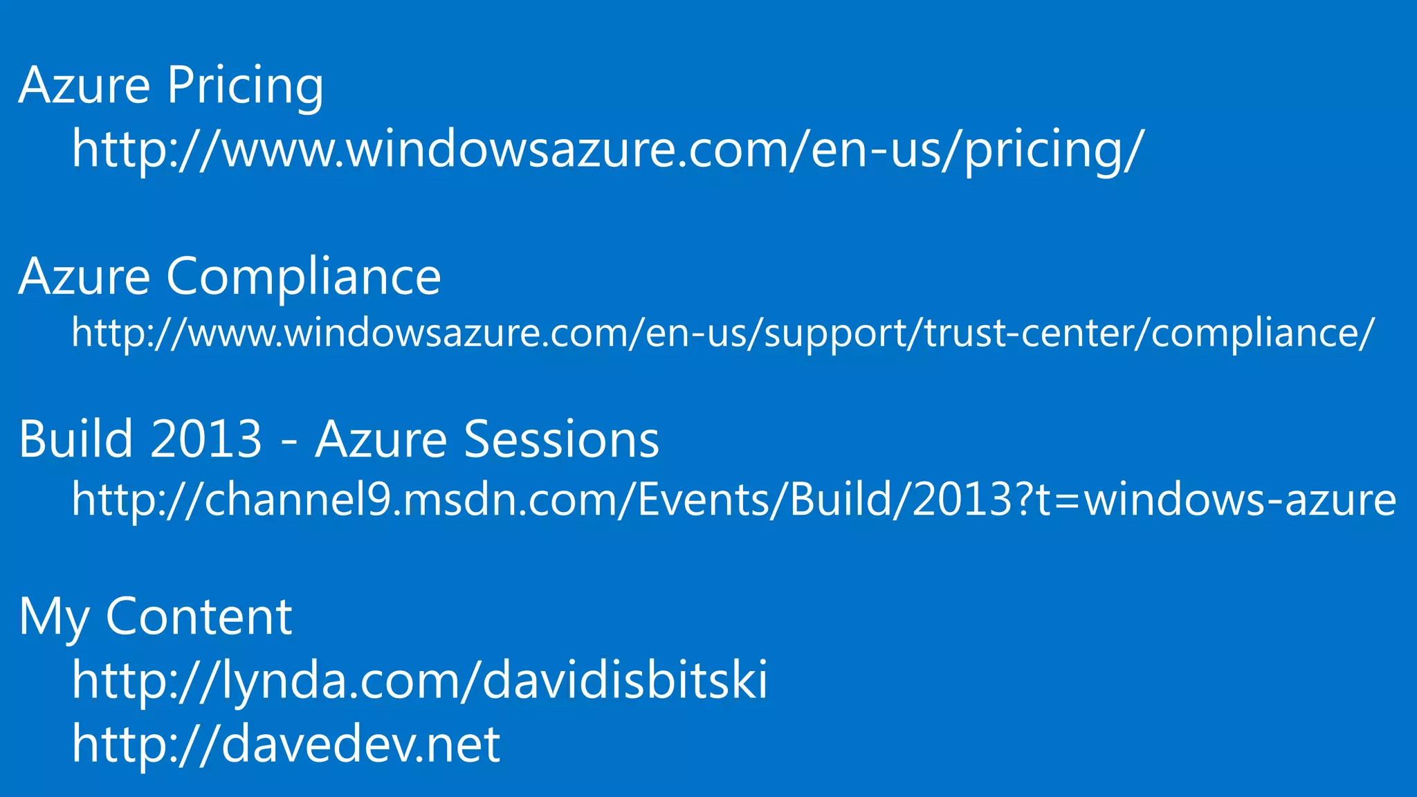 Lap Around Azure Build Updates