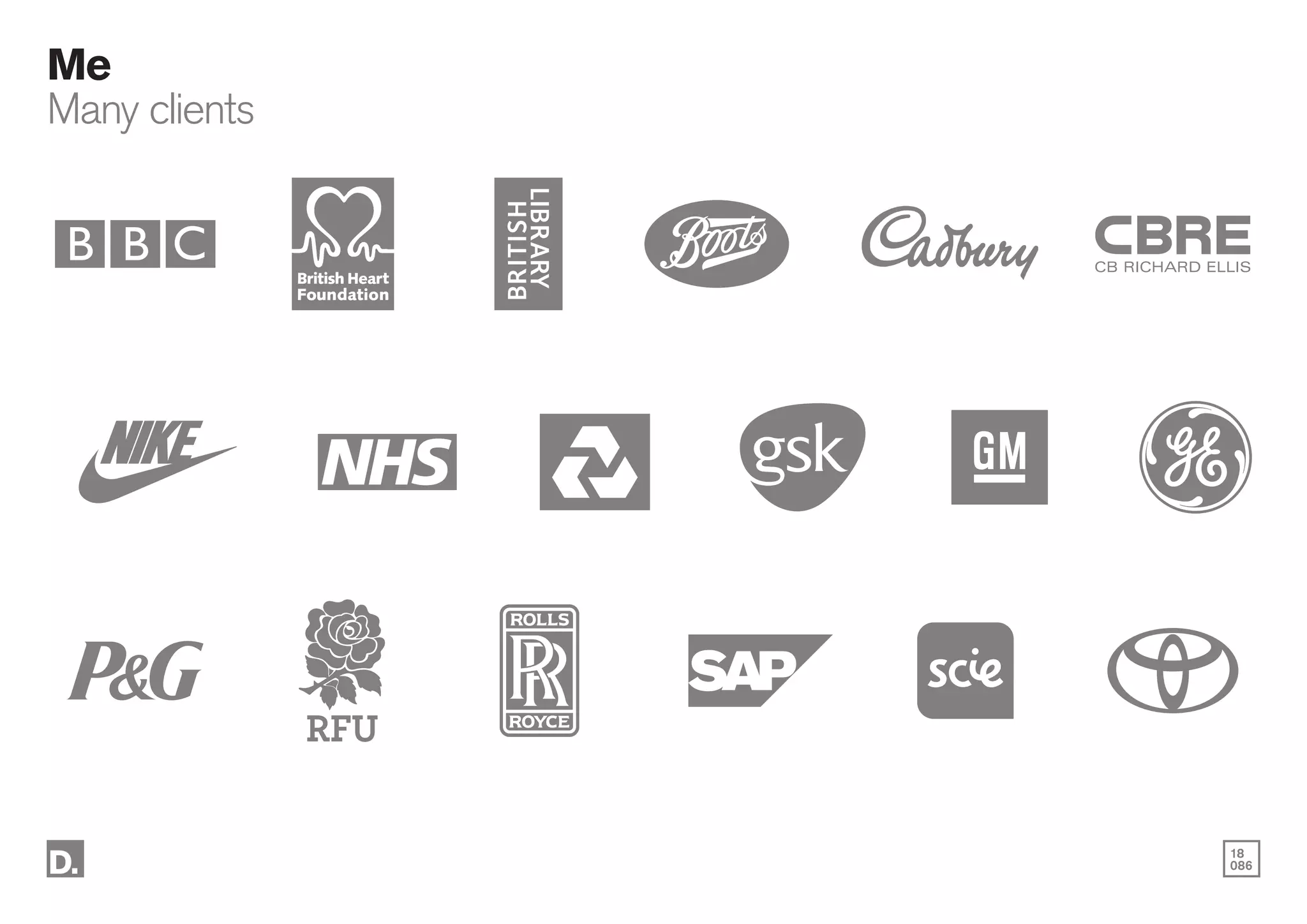 18
086
Me
Many clients
 