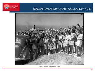 SALVATION ARMY CAMP, COLLAROY, 1947




   Hood Collection, SLNSW hood_22395.

                                        22
 