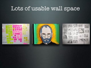Lots of usable wall space

 