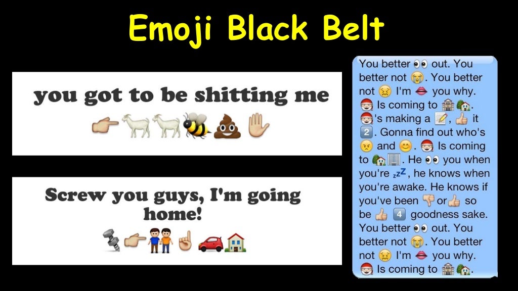 Emoji Black Belt