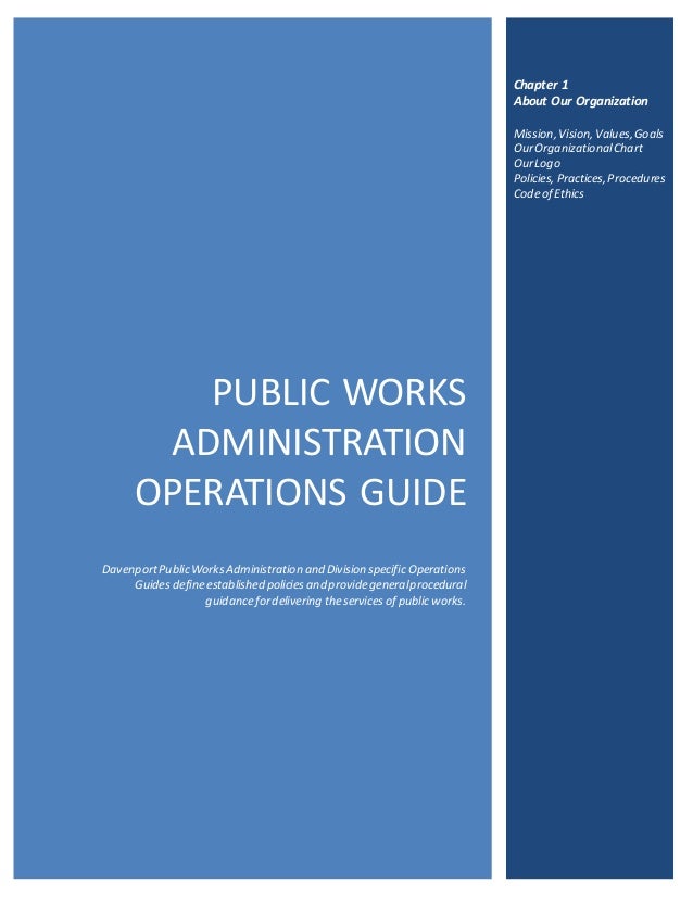 davenport ia operations guide with strategic planning define public works administration