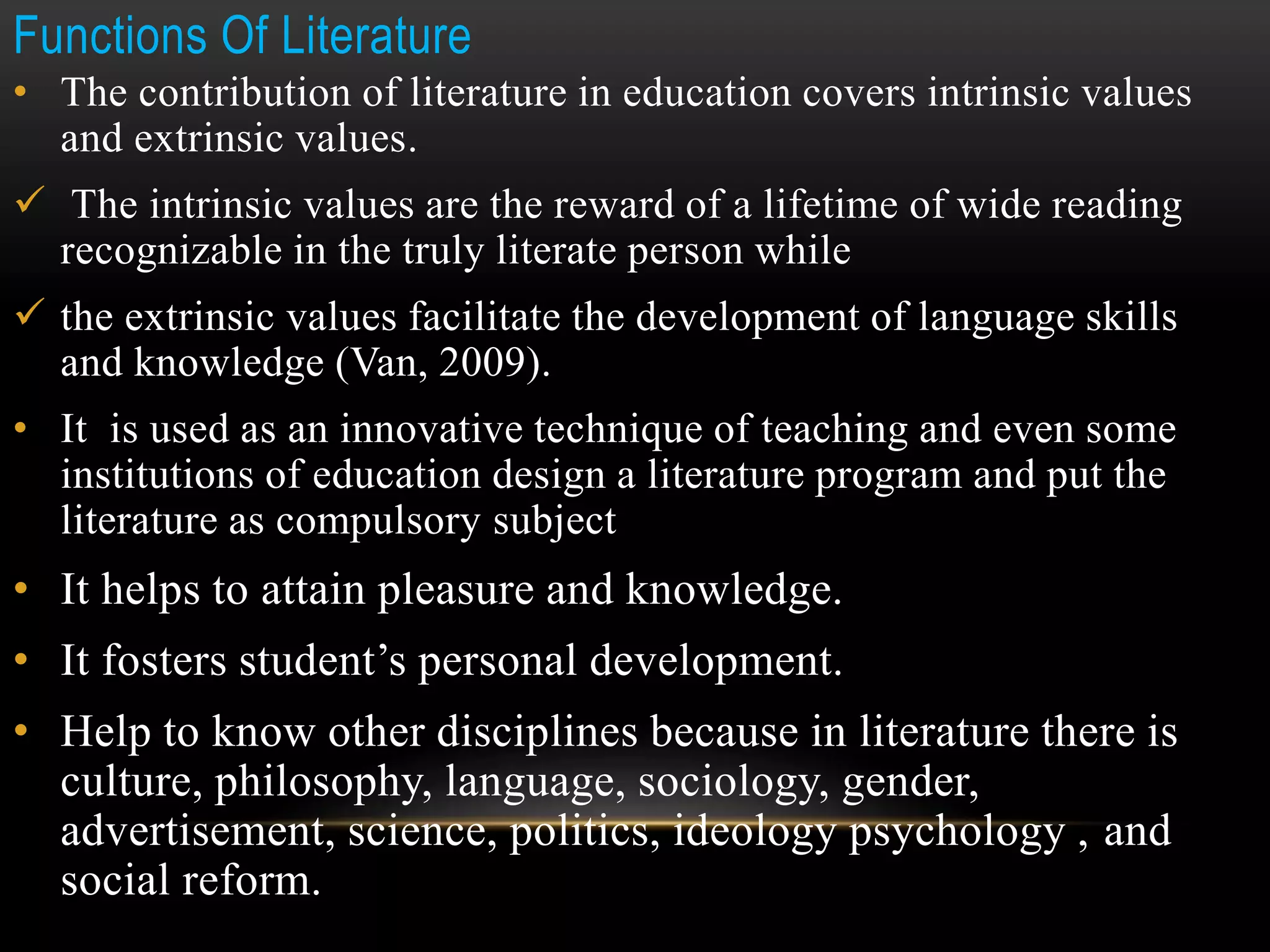 Literature in Language Teaching | PPTX