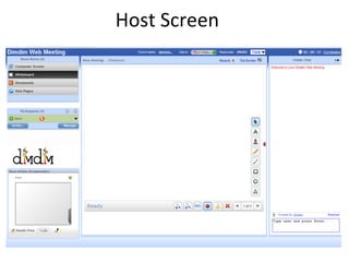 Host Screen  