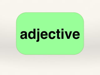adjective
 