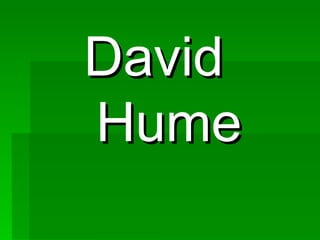 David   Hume 