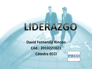 David Fernando Rincón
Cód.: 2010221021
Cátedra ECCI
 