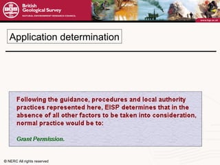 Application determination 