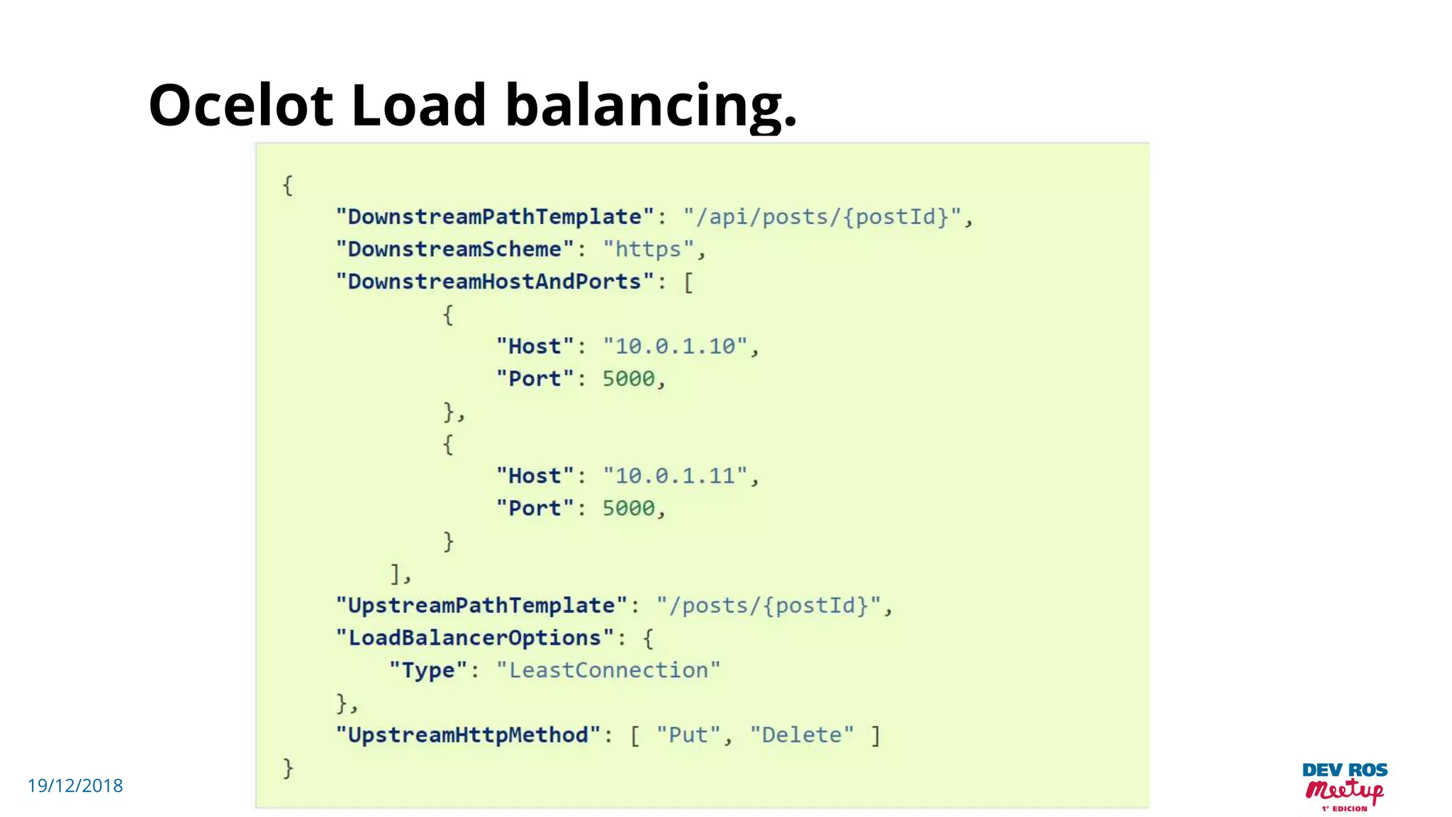 19/12/2018
Ocelot Load balancing.
 