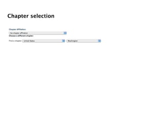 Chapter selection
 