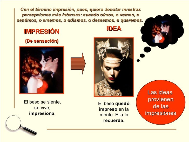 Resultado de imagen de hume impresiones
