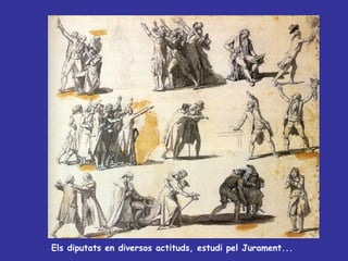 Els diputats en diversos actituds, estudi pel Jurament... 