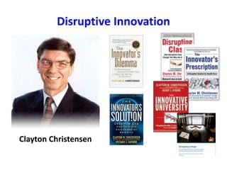 Disruptive Innovation
Clayton Christensen
 