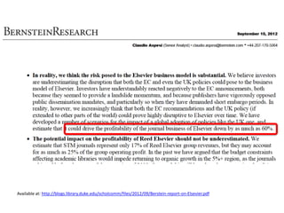 Available at: http://blogs.library.duke.edu/scholcomm/files/2012/09/Berstein-report-on-Elsevier.pdf
 