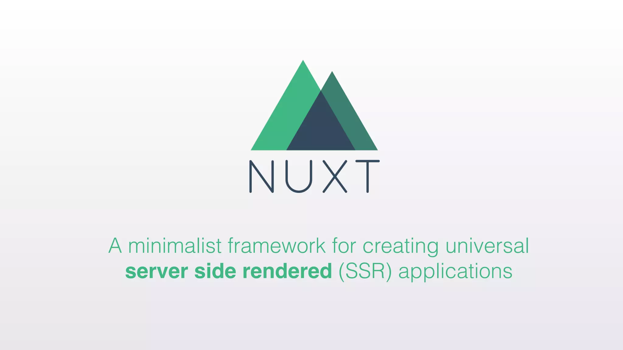A minimalist framework for creating universal
server side rendered (SSR) applications
 